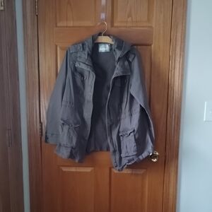 Market & Spruce Gray Utility Jacket